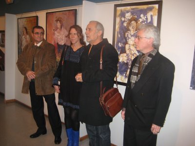 Exposición de Ana Cesana, Juan Luis Torres Román y Martigodi En el auditorio de la Casa de Cultura de El Campello