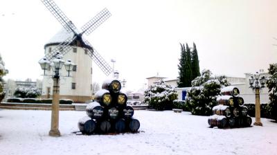 ...nieva en Valdepeñas Ciudad Real