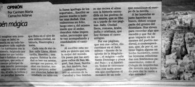 Publicado hoy en Diario Jaén